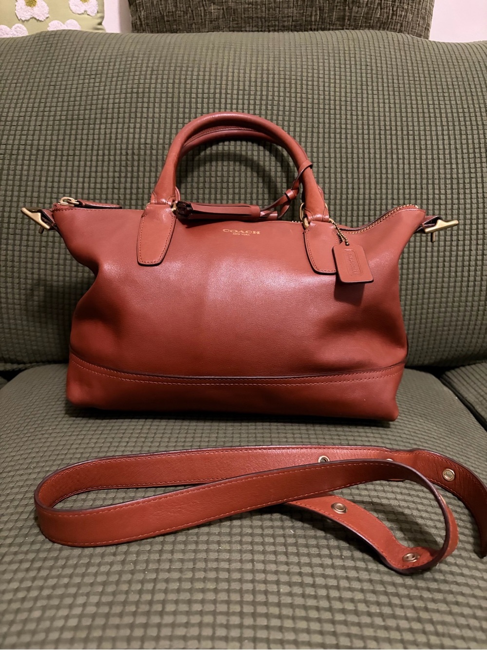 Coach Legacy Molly Satchel in Cognac